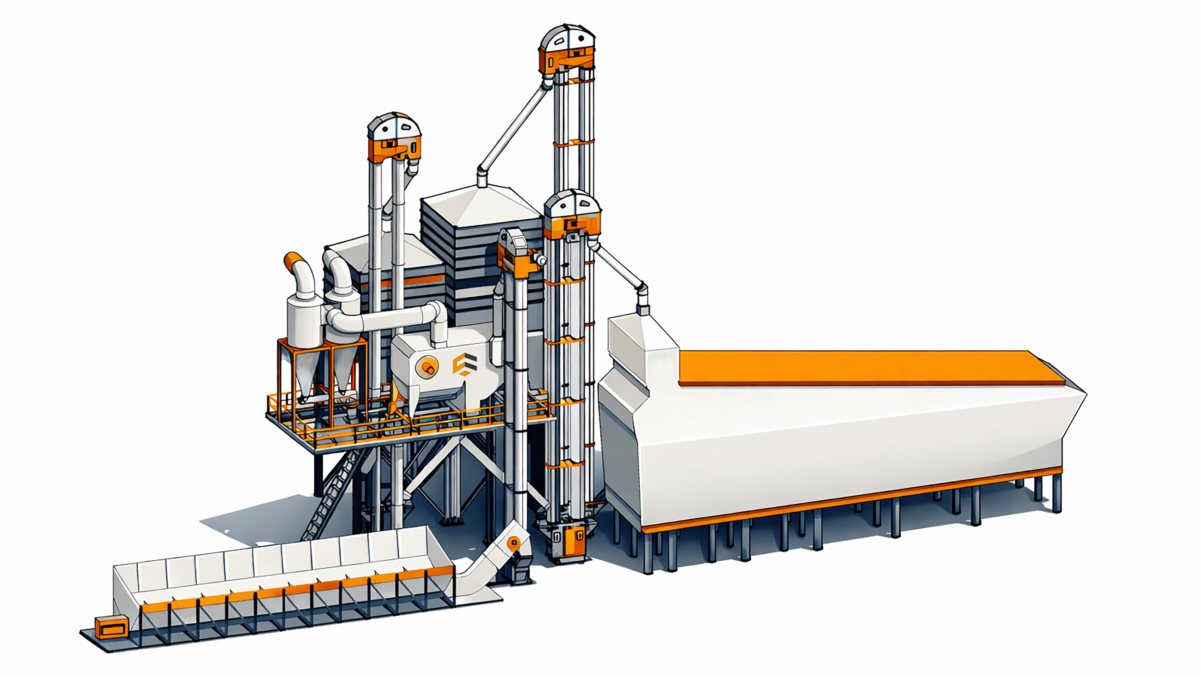 Мобильный зерноочистительный комплекс